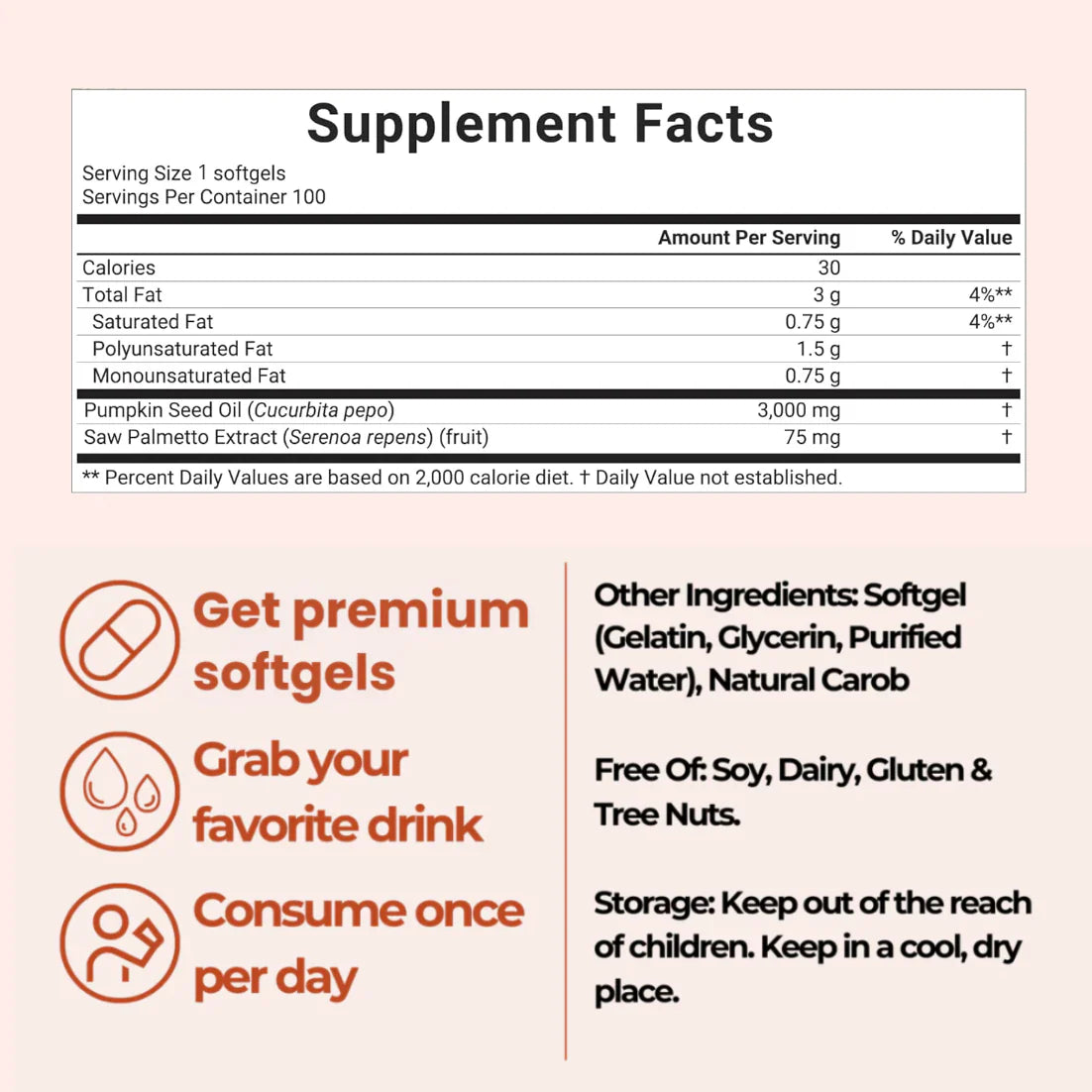 Vionera™ Pumpkin Seed Oil Softgels