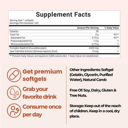 Vionera™ Pumpkin Seed Oil Softgels