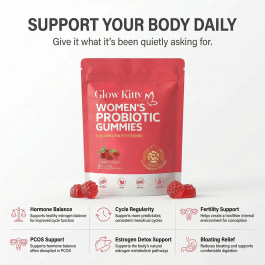 Glow Kitty™ Hormonal Balance Probiotic Gummies